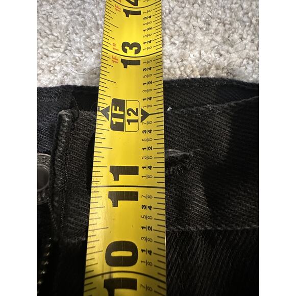 George Men’s Black Jeans Regular Fit Straight Leg 40x30 Cotton Classic 5-Pocket - Picture 4 of 8